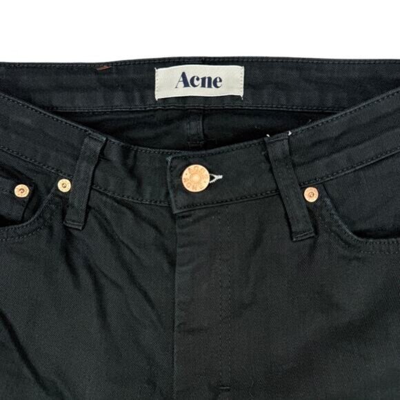 Acne Studios Flex Wet Black Skinny Jean Size 28 x 32 - Picture 4 of 7